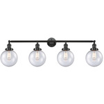 Beacon Bathroom Vanity Light - Oil Rubbed Bronze / Clear Seedy