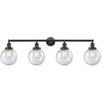 Beacon Bathroom Vanity Light - Oil Rubbed Bronze / Clear Seedy