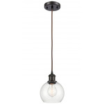 Ballston Athens Cord Hung Pendant - Oil Rubbed Bronze / Clear