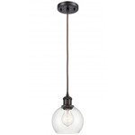 Ballston Athens Cord Hung Pendant - Oil Rubbed Bronze / Clear