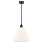 Bristol Glass Pendant - Matte Black / Matte White Bristol Glass Pendant - Matte Black / Matte White