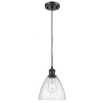 Bristol Glass Pendant - Oil Rubbed Bronze / Clear Seedy Bristol Glass Pendant - Oil Rubbed Bronze / Clear Seedy