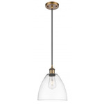 Bristol Glass Pendant - Brushed Brass / Clear Bristol Glass Pendant - Brushed Brass / Clear