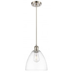 Bristol Glass Pendant - Brushed Satin Nickel / Clear Bristol Glass Pendant - Brushed Satin Nickel / Clear