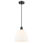 Bristol Glass Pendant - Matte Black / Matte White Bristol Glass Pendant - Matte Black / Matte White