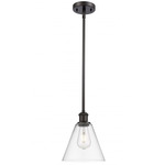 Berkshire Cone Stem Hung Pendant - Oil Rubbed Bronze / Clear