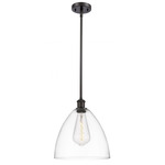Bristol Glass Stem Pendant - Oil Rubbed Bronze / Clear