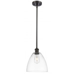 Bristol 9 Glass Stem Pendant - Oil Rubbed Bronze / Clear