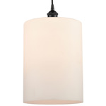 Cobbleskill Corded Pendant - Matte Black / Matte White