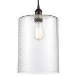 Cobbleskill Corded Pendant - Oil Rubbed Bronze / Clear Ripple