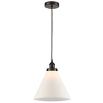 Cone XL Pendant - Oil Rubbed Bronze / Matte White