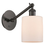 Cobbleskill Swing Arm Wall Sconce - Oil Rubbed Bronze / Matte White