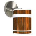 Band Hanging Wall Sconce - Brushed Nickel / Ebony Linen