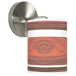 Band Hanging Wall Sconce - Brushed Nickel / Rosewood Linen