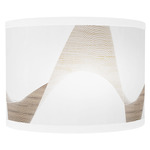 Wave Curved Wall Sconce - White / Brown