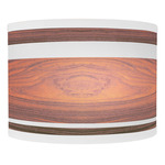 Band Curved Wall Sconce - White / Rosewood / Linen