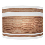 Band Curved Wall Sconce - White / Walnut / Linen