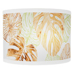 Monstera Curved Wall Sconce - White / Green