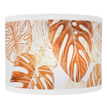Monstera Curved Wall Sconce - White / Brown