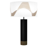 Wave Thad Table Lamp - Black / Brown