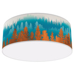 Treescape Drum Ceiling Light - White / Blue