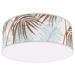 Palm Ceiling Light - Brushed Nickel / Blue