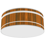 Band Drum Ceiling Light - Brushed Nickel / Ebony / Linen