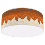 Facet Drum Ceiling Light - White / Cream Facet