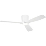 Volos Ceiling Fan with Light - Matte White / Matte White