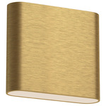 Slate Indoor Downlight Wall Sconce - Brushed Gold / Frosted