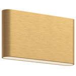 Slate Indoor Downlight Wall Sconce - Brushed Gold / Frosted