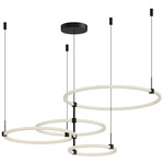 Bruni Chandelier - Black / White