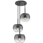 Samar Multi Light Chandelier - Smoked / Black