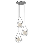 Aries Multi Light Chandelier - Chrome / Frost / Clear