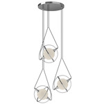 Aries Multi Light Chandelier - Chrome / Frost / Clear