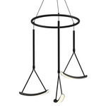 Mobil Multi Light Chandelier - Black / White