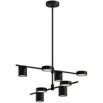 Jayden Chandelier - Black / Frosted