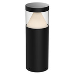 Hanover Outdoor Bollard - Black / Clear / White