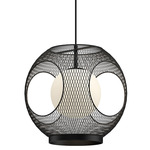 Kona Outdoor Pendant - Black / Opal