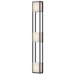 Vail Outdoor Wall Sconce - Black / Clear / White