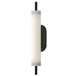 Estes Outdoor Wall Light - Black / Opal