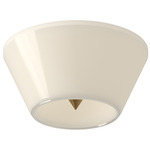 Holt Ceiling Light - Brushed Gold / Opal