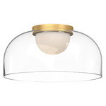 Cedar Ceiling Light - Brushed Gold / Frost / Clear