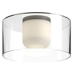 Birch Ceiling Light - Black / Clear / White