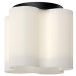 Clover Ceiling Light - Black / Opal