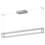 Plaza Linear Pendant - White / White