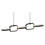 Airen Linear Pendant - Black / White