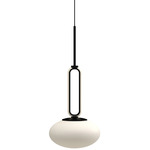 Tavira Pendant - Black / Opal