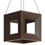 Morina Deep Pendant - Walnut / White
