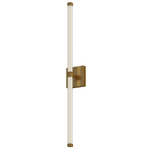 Blade Bathroom Vanity Light - Brushed Gold / Clear / White